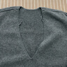 LESS【商場(chǎng)同款/0壓系列】2025冬新款進(jìn)口套頭V領(lǐng)針織衫2P0318740 073雜煙灰 M 曬單實(shí)拍圖