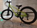 優(yōu)貝兒童自行車(chē)10-14歲學(xué)生青少年山地鋁合金變速車(chē) 皇冠 熒光綠24寸 曬單實(shí)拍圖