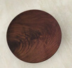 那瀾多好實(shí)木碟子茶碟小盤(pán)胡桃木圓形托盤(pán)瓜果盤(pán)小吃碟干果披薩盤(pán)復古碟 黑胡桃木茶點(diǎn)碟-大號 曬單實(shí)拍圖