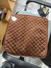 辦公室加熱坐墊多功能發(fā)熱椅墊插電式可調溫電熱毯加厚絨椅子座墊 咖色【均勻發(fā)熱】 45x45cm 曬單實(shí)拍圖