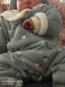 babylove嬰兒連體衣秋冬款夾棉保暖長(cháng)袖哈衣爬服男女寶寶衣服冬裝休閑棉服 曬單實(shí)拍圖