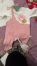 多嘻?？▼雰捍貉b連體衣新生兒衣服男女童四季長(cháng)袖哈衣 粉笑臉hi 73  曬單實(shí)拍圖