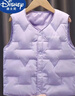 迪士尼新款兒童羽絨馬甲中大童秋冬男女童內外穿背心白鴨絨輕薄保暖坎肩 薰衣草淡紫 (白鴨絨款) 170 【建議身高150-160cm】 曬單實(shí)拍圖