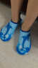 夏季兒童沙灘鞋薄款軟底潛水男女透氣防滑防割溯溪親子涉水游泳鞋 海豚藍色 34 34/35 適合腳長(cháng)19.2-20.2cm 曬單實(shí)拍圖