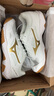 美津濃（MIZUNO）CYCLONE SPEED CN排球鞋綜合室內外訓練鞋男女款羽毛球鞋乒乓球鞋 白金 【顏值與實(shí)力并存】 38 =240mm 曬單實(shí)拍圖