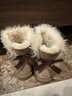 UGG秋季女士平底經(jīng)典休閑蝴蝶結短靴雪地靴1016501CHE|栗色39 曬單實(shí)拍圖