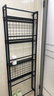 溢彩年華浴室架子衛生間門(mén)后置物架落地多層超薄夾縫置物架收納架6450BK 曬單實(shí)拍圖