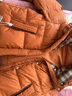 鴨鴨（YAYA）羽絨服女2025新款中式盤(pán)扣流蘇衣服時(shí)尚連帽保暖短款鴨絨外套XH 日光橙色 M /160 曬單實(shí)拍圖