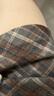 范思藍恩高腰復古格紋羊毛呢半身裙短裙女2025秋冬新款小A裙4265 棕色格紋 XS 曬單實(shí)拍圖