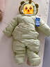 迷你巴拉巴拉【迷你小蛋仔】男女童寶寶羽絨服連體衣保暖護肚萌趣冬日童裝 曬單實(shí)拍圖