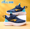 七波輝（7-PE）男童運動(dòng)鞋2026春季新款透氣網(wǎng)面大童魔術(shù)貼男孩軟底輕便兒童鞋子 曬單實(shí)拍圖