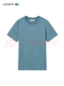 LACOSTE法國鱷魚(yú)女裝25春夏新款印花棉質(zhì)T恤|TF0355 HD9/藍灰色 L 40 曬單實(shí)拍圖