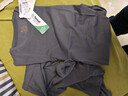 紅豆內衣男純色棉莫圓領(lǐng)秋衣秋褲男薄款百搭打底保暖內衣 巖灰175 曬單實(shí)拍圖