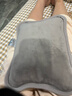 彩虹 電熱暖手寶熱水袋水電隔離安全防爆已注水充電暖水袋暖手寶寶 霧綿灰【舒適柔軟+迅速儲熱】 曬單實(shí)拍圖