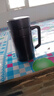 葉余雙層不銹鋼保溫杯隔熱防燙口杯帶手柄帶蓋水杯學(xué)校辦公水杯 加厚雙層保溫口杯 500ml 曬單實(shí)拍圖