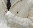 Polo Ralph Lauren 拉夫勞倫 男裝 經(jīng)典款絞花編結棉質(zhì)針織毛衣RL13138 101-白色 M 偏大 曬單實(shí)拍圖