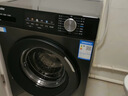 海爾（Haier）滾筒洗衣機10KG全自動(dòng)家用大容量 一級變頻+超薄+1.1高洗凈比+高溫洗+雙噴淋 政府補貼XQG100-608H 曬單實(shí)拍圖