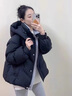 韻動(dòng)犸高端品牌新款黑色羽絨服女短款冬季短小韓版加厚外套小個(gè)子夾克 美拉德白【新國標90白鴨絨】 S （80-110斤） 曬單實(shí)拍圖