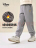 迪士尼童裝雙面絨加絨加厚長(cháng)褲2026春秋男女童新款卡通時(shí)尚保暖帥氣褲子 淺碳灰 【加絨加厚】 130 【身高約125-135cm體重50-60斤】 曬單實(shí)拍圖
