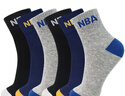 NBA襪子男士中筒四季商務(wù)抗菌運動(dòng)襪男舒適無(wú)骨精梳棉籃球襪6雙 曬單實(shí)拍圖