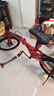 蘭令折疊自行車(chē)成年人超輕便攜學(xué)生男女士上班用通勤變速車(chē)20寸 合金紅【鋼架-油剎-禧瑪諾變速】 20寸（145-165）cm 7速【順豐配送+免安裝】 曬單實(shí)拍圖