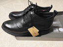 奧康（Aokang）男鞋冬季保暖系帶商務(wù)正裝牛皮鞋舒適單鞋子黑色加絨39碼 曬單實(shí)拍圖