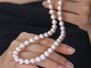 喜鉆 akoya海水珍珠項鏈串珠正圓強光微瑕送老婆送女友生日禮物 【特選級】7-7.5mm-現貨 曬單實(shí)拍圖