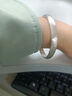 雅隱男女古法足銀999手鐲定做實(shí)心閉口素圈個(gè)性氣質(zhì)年輕純銀鐲配證書(shū) 定做閉口蓮花手鐲50g(備注圈口） 曬單實(shí)拍圖