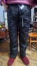 皮爾卡丹（pierre cardin）品牌工裝羽絨褲女冬季外穿2025新品時(shí)尚高腰保暖防寒束腳女士棉褲 黑色 XL 115-130斤 曬單實(shí)拍圖