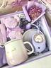 斐禮物飾實(shí)用生日禮物女生送伴手禮女伴娘公司年會(huì )員工結婚新年禮盒保溫杯 漸變紫陶瓷杯+杯墊+補光風(fēng)扇+小熊毛巾 450ml 紫色漸變禮盒送小花束 曬單實(shí)拍圖