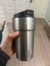 星巴克杯子高顏值銀灰色不銹鋼水杯保溫杯吸管杯保溫杯車(chē)載咖啡杯 500ml單杯 曬單實(shí)拍圖