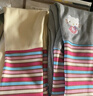 迪士尼洋氣秋冬保暖條紋一體寶寶底褲冬裝女童長(cháng)褲加絨加厚褲子兒童外穿 杏色+灰色【優(yōu)惠二件】 120 (升級款) 曬單實(shí)拍圖