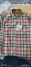 奧萊斯特保羅【羊毛內膽】男士冬季加絨加厚保暖襯衫男士長(cháng)袖中年格子襯衣 加厚YM666-8 39 【合適120-135斤】 曬單實(shí)拍圖