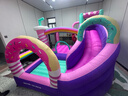 博士豚充氣城堡室內大型蹦床室內超長(cháng)滑梯戶(hù)外兒童淘氣堡可折疊游樂(lè )園 72061-甜品屋城堡( 雙氣墊款 ) 曬單實(shí)拍圖