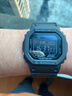 卡西歐（CASIO）G-SHOCK系列經(jīng)典小方塊街頭時(shí)尚運動(dòng)防水防震方形手表男送禮推薦 原點(diǎn)黑方塊GW-5000HS-1(太陽(yáng)能+電波) 曬單實(shí)拍圖