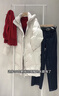 歌莉婭【95白鵝絨】繭型羽絨服2025冬季穿搭中長(cháng)款連帽外套1ECL8C430 05W米白 M 曬單實(shí)拍圖