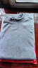 浪莎100%純棉男士秋衣單件上衣中領(lǐng)保暖內衣中老年打底全棉毛衫半高領(lǐng) 【淺灰上衣】·中領(lǐng)100%純棉 2XL /180 曬單實(shí)拍圖