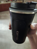 保溫杯男女便攜歐式隨手杯304不銹鋼咖啡杯隨行杯子保冷水杯 暗夜黑 500ml 曬單實(shí)拍圖