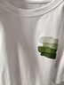 真維斯（Jeanswest）簡(jiǎn)約短袖女士夏季衣服2025新款純棉百搭寬松半袖體恤女裝顯瘦t恤 白色 油畫(huà)綠_K L 曬單實(shí)拍圖