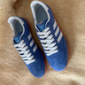 AJMG經(jīng)典板鞋男女款專(zhuān)柜正品運動(dòng)2026新款三杠百搭阿甘平底德訓鞋男 藍白絨面（專(zhuān)柜過(guò)檢一對一） 42 曬單實(shí)拍圖