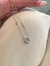 曼尼樂(lè )（MADLYLOVE）999足銀愛(ài)心靈動(dòng)項鏈女輕奢少女感韓版鎖骨頸鏈送女友情人節禮物 999足銀-愛(ài)心靈動(dòng)項鏈 曬單實(shí)拍圖