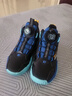 特步童鞋男童大魔王網(wǎng)革籃球鞋足弓支撐運動(dòng)鞋 黑/里昂藍/芒果黃 35 曬單實(shí)拍圖