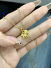 中國黃金（CHINA GOLD）馬上有錢(qián)黃金項鏈女款足金吊墜首飾馬年本命年禮物送女友老婆生日 精美禮盒（勿拍） 曬單實(shí)拍圖