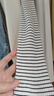 優(yōu)衣庫女裝羅紋條紋高領(lǐng)T恤/長(cháng)袖小高領(lǐng)內搭481026 00 白色 M /160/84A 曬單實(shí)拍圖