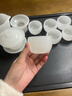 琉璃茶具套裝組合白玉茶杯家用送禮玉瓷功夫蓋碗茶壺整套禮盒禮品 純白琉璃玉瓷套裝【安全包裝】 1蓋碗+1公道+1茶漏套組+6茶杯 曬單實(shí)拍圖