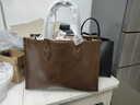 卡里普斯（CALYPSO）大容量托特包包女式2025新款高級感單肩斜跨通勤真皮手提大包電腦 咖啡色 曬單實(shí)拍圖