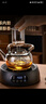 憶壺茶（YIHUTEA）玻璃煮茶壺電陶爐煮茶器圍爐煮茶套裝家用燒水壺大容量泡茶養生壺 【煮茶十件套】煙灰壺+數顯黑爐+6杯+杯架+茶盤(pán) 曬單實(shí)拍圖