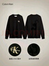 Calvin KleinJeans秋季男女情侶中性本命年休閑運動(dòng)ck龍形圖案印花純棉衛衣 BEH-太空黑 S 曬單實(shí)拍圖
