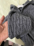 歐貝汐連帽毛衣女秋冬慵懶風(fēng)外套2026新款小個(gè)子內搭打底針織衫灰色上衣 灰色 均碼 【建議80-120斤】 曬單實(shí)拍圖