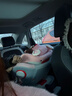 俏貝比（Qiaobeibi）兒童安全座椅汽車(chē)用0-4歲-12歲寶寶嬰兒車(chē)載360度旋轉i-Size認證 至尊粉【支撐腿+腳踏版+遮陽(yáng)棚】 曬單實(shí)拍圖